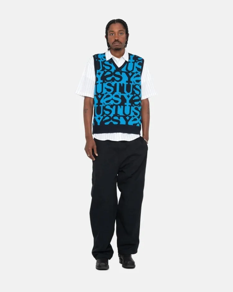 STUSSY  |Street Style Logo Skater Style Vests & Gillets