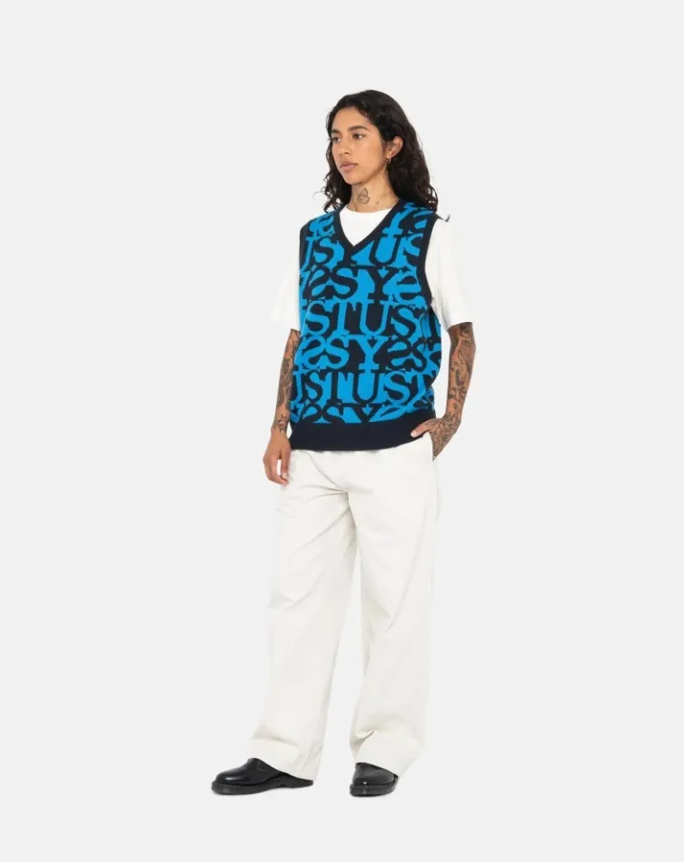 STUSSY  |Street Style Logo Skater Style Vests & Gillets