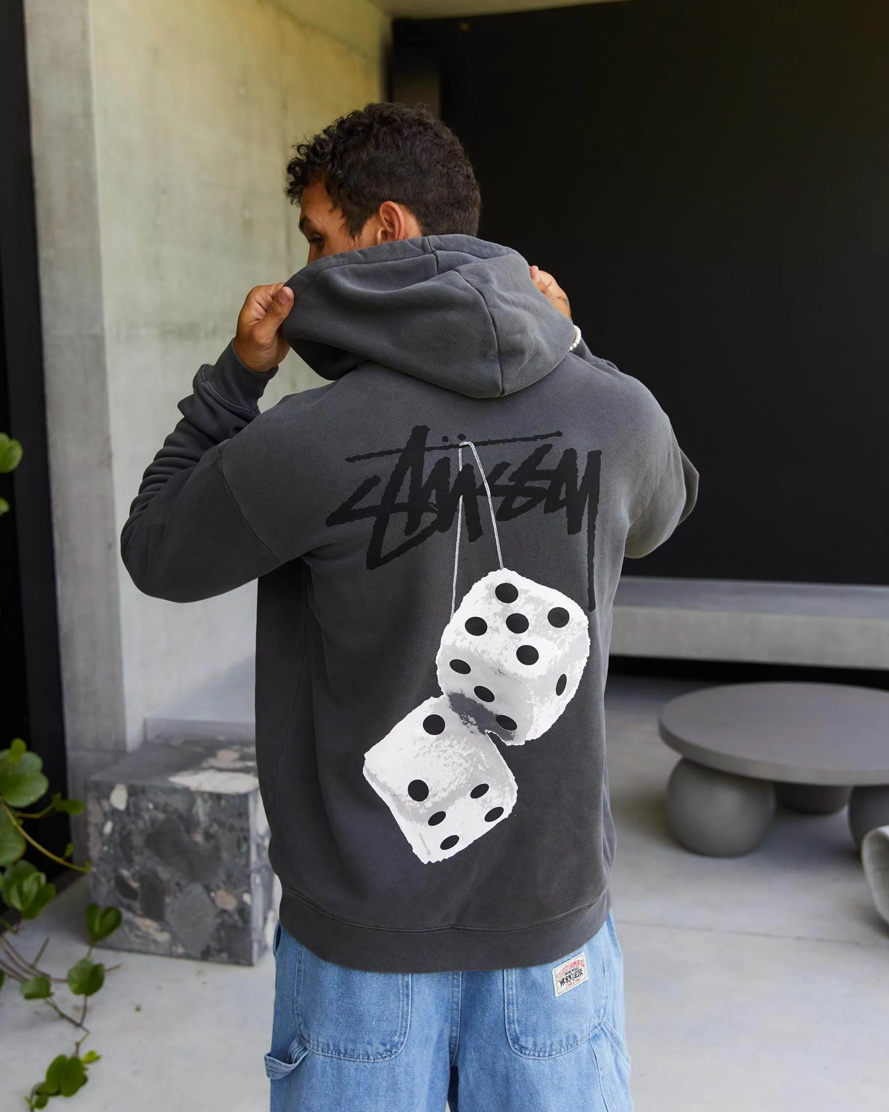 STUSSY  |Street Style Long Sleeves Cotton Logo Skater Style Hoodies