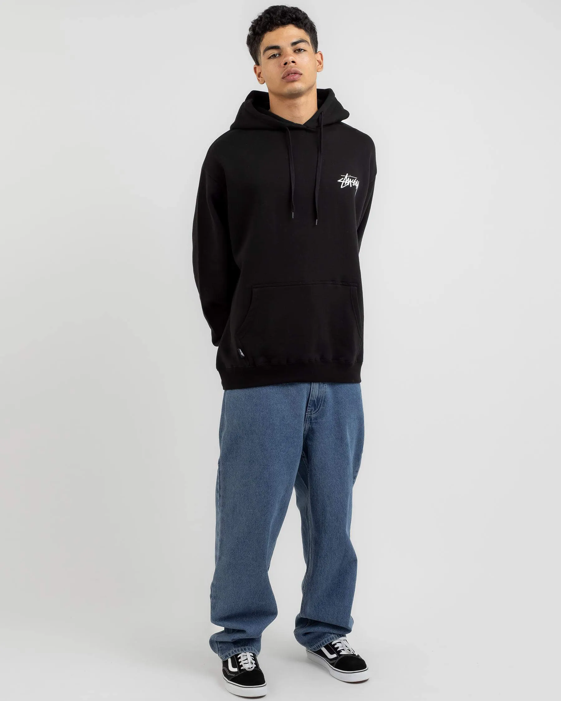 STUSSY  |Street Style Long Sleeves Cotton Logo Skater Style Hoodies