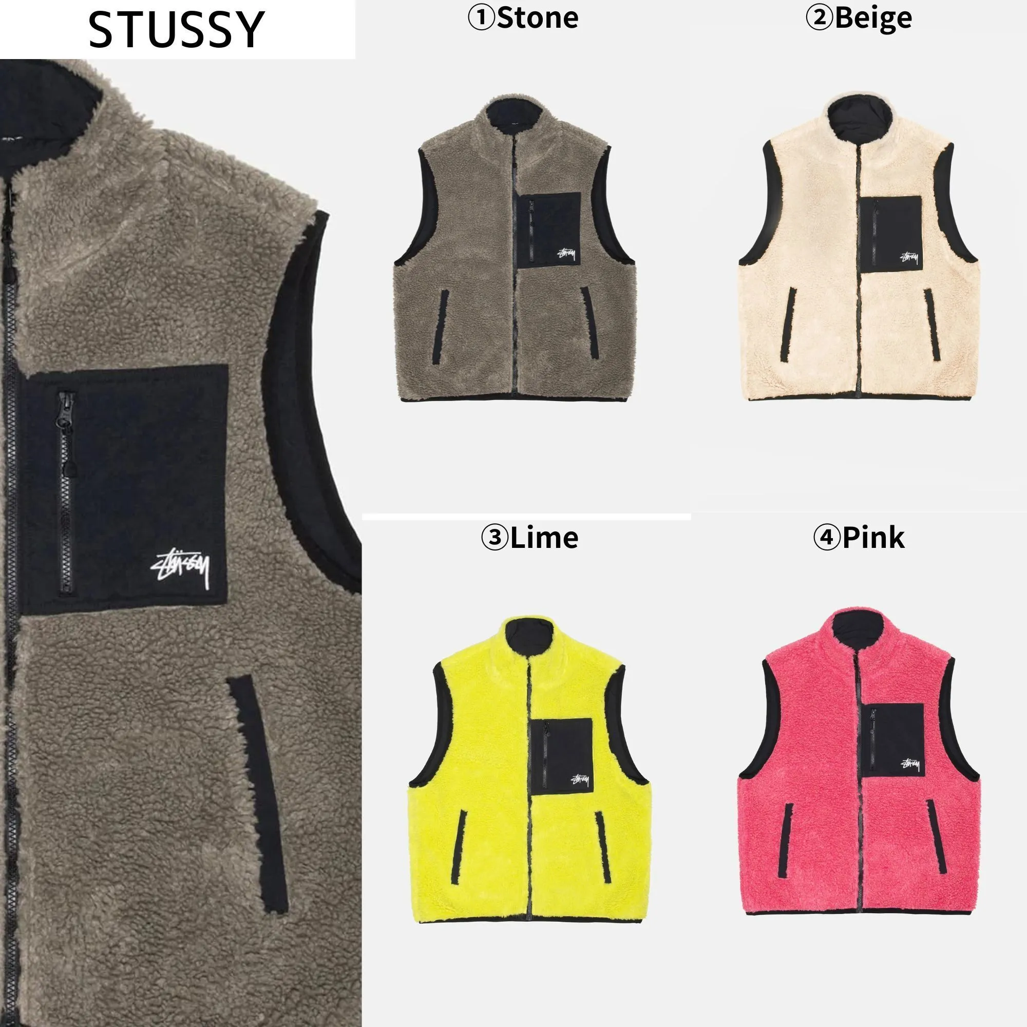 STUSSY  |Unisex Nylon Street Style Logo Skater Style Vests & Gillets