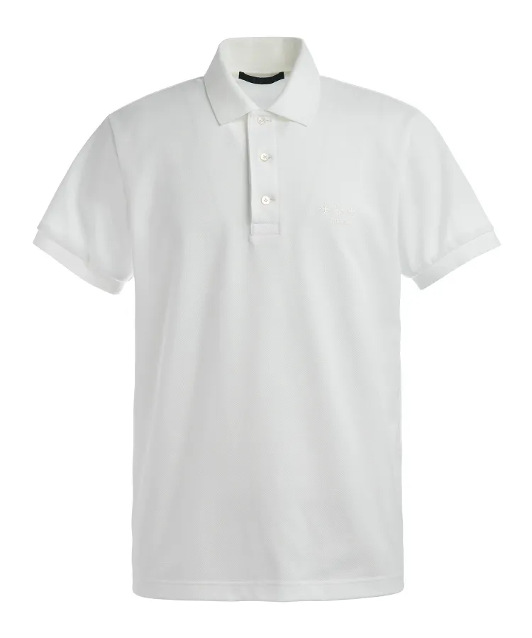 TATRAS  |Button-down Nylon Plain Cotton Short Sleeves Logo Polos