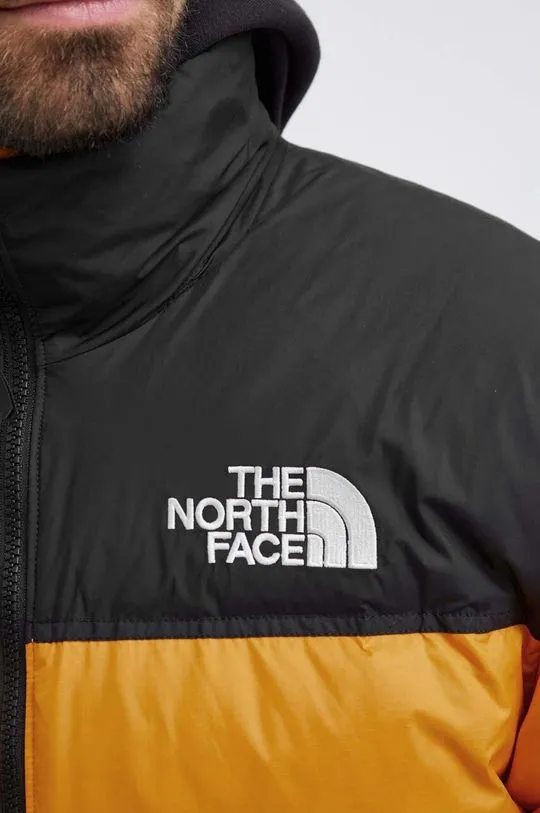 The North Face down jacket men's yellow color