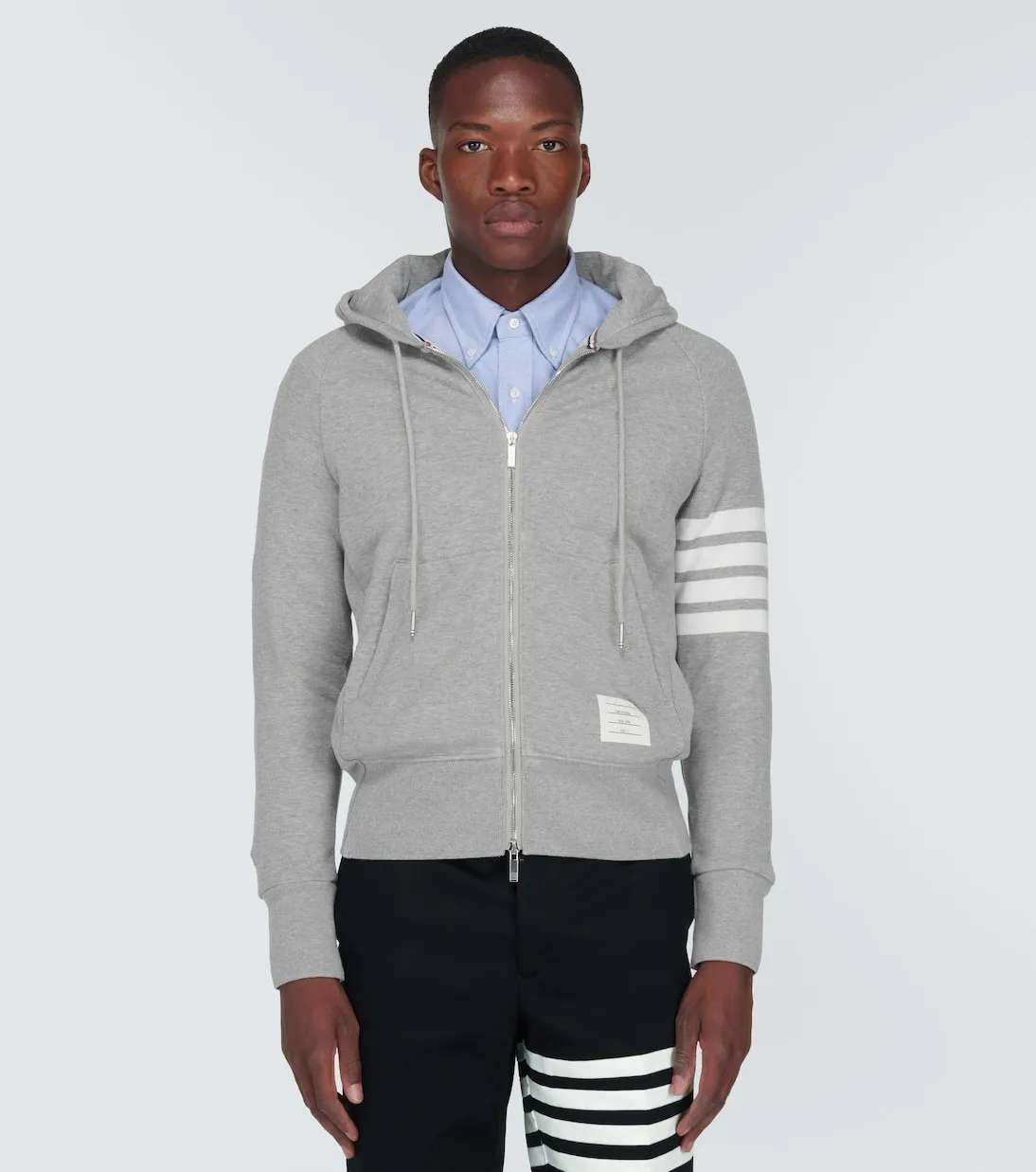 THOM BROWNE  |Stripes Sweat Street Style Long Sleeves Plain Cotton Logo