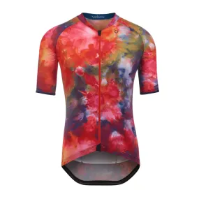 VELOCIO MENS ICE DYE SE JERSEY FIRE RED