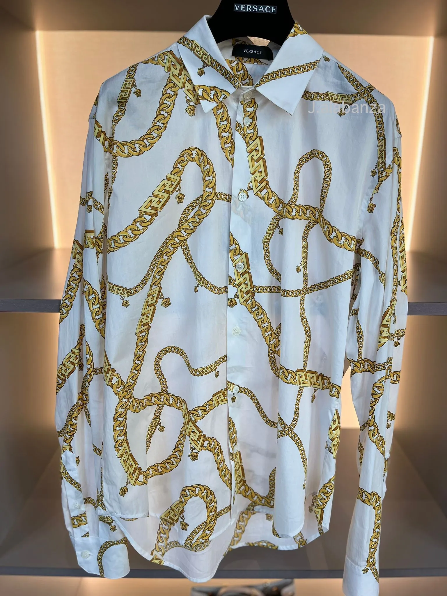 VERSACE  |Button-down Long Sleeves Luxury Outlet Shirts