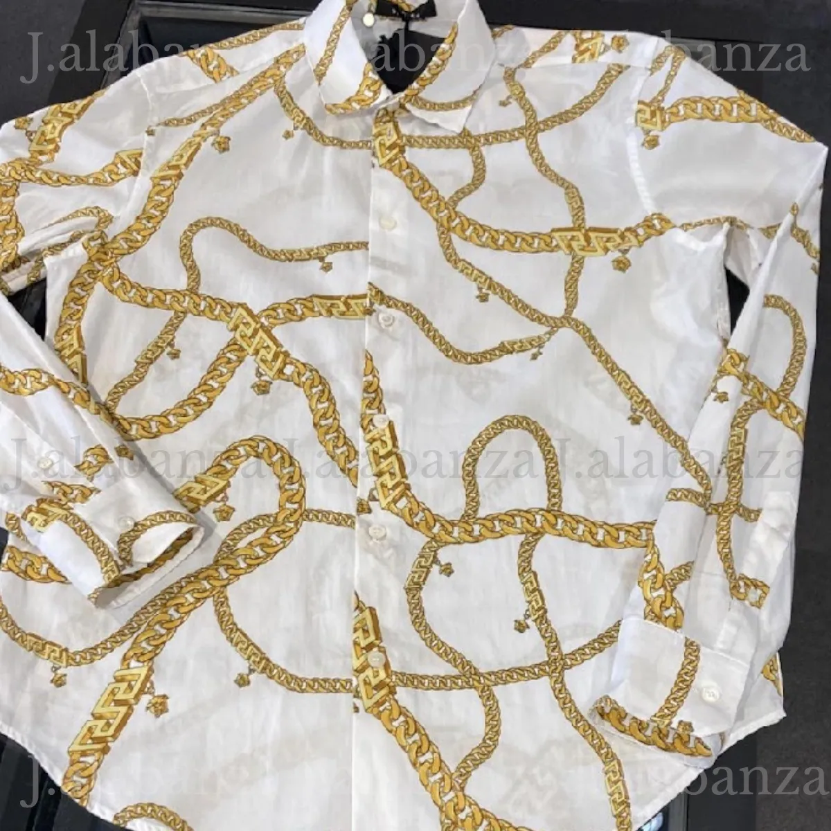 VERSACE  |Button-down Long Sleeves Luxury Outlet Shirts