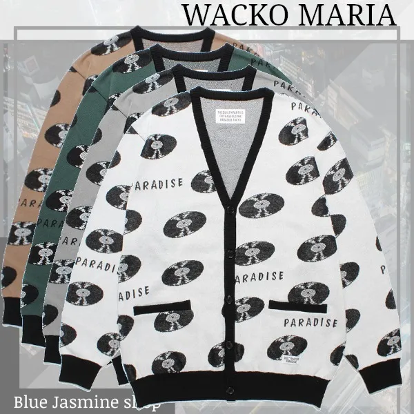 WACKO MARIA  |Button-down Cotton Logo Cardigans