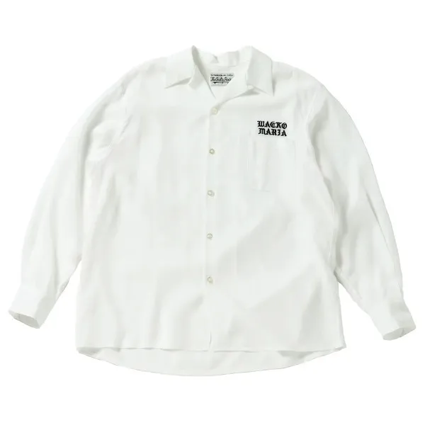 WACKO MARIA  |Button-down Long Sleeves Plain Logo Shirts