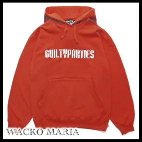 WACKO MARIA  |Street Style Long Sleeves Plain Cotton Logo Hoodies