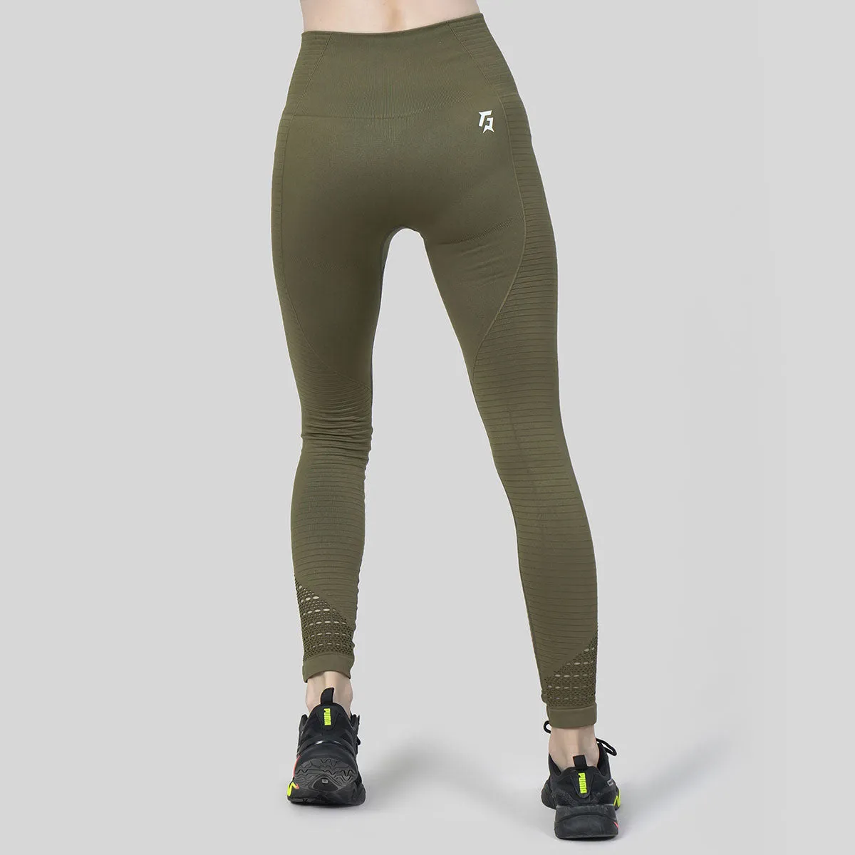 Warrior Seamless Leggings (Olive)