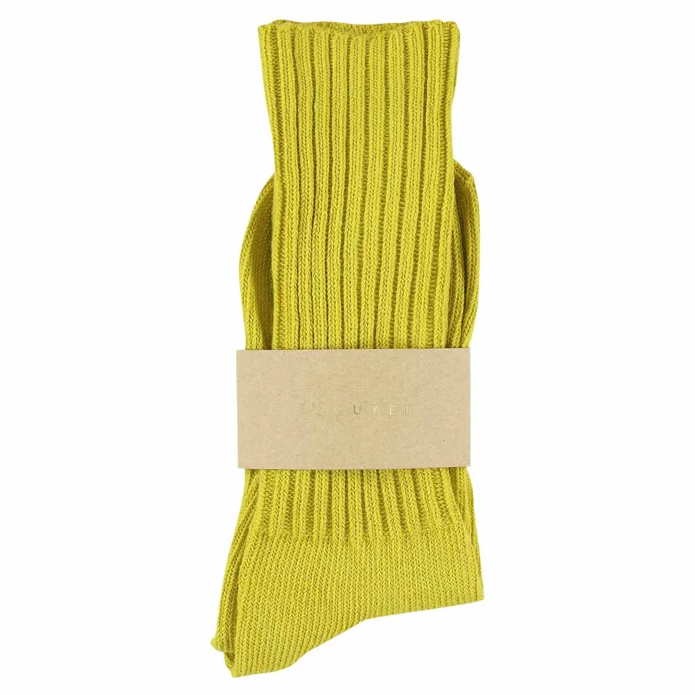 Women Crew Socks - Yellow