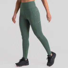 Women's Compression Thermal Leggings - Frosted Pine | Craghoppers UK