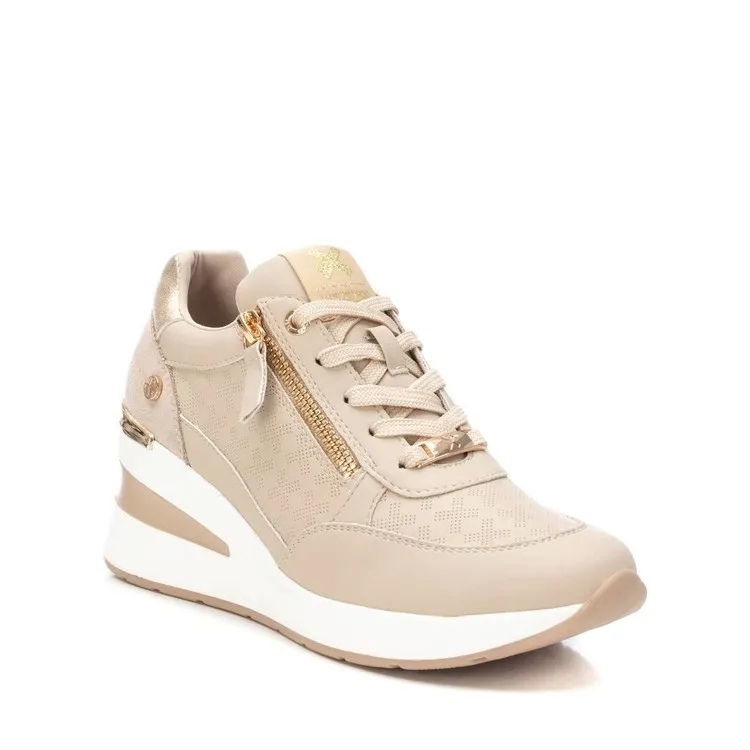 XTI 142413 Scarpe Donna Sneaker Stringati Beige