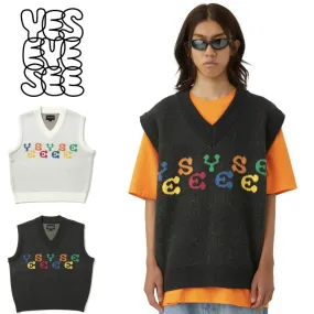 YESEYESEE  |Unisex Street Style Logo Vests & Gillets