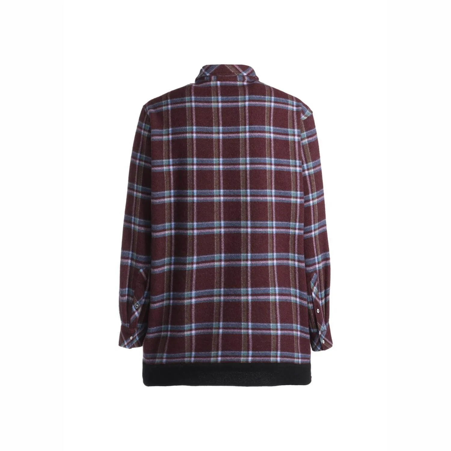 Yohji Yamamoto  |Button-down Tartan Unisex Cashmere Long Sleeves Designers