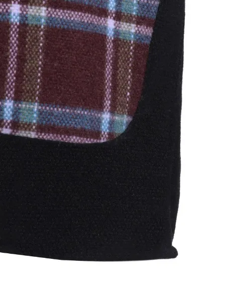 Yohji Yamamoto  |Button-down Tartan Unisex Cashmere Long Sleeves Designers