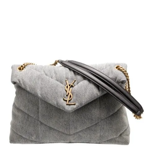 YSL Saint Laurent Medium Denim LouLou Bag