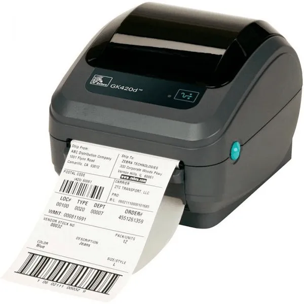 Zebra GK420d Direct Thermal Label Printer Ethernet USB 203 dpi EPL ZPLII